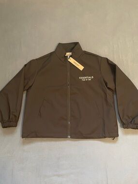 Fear of God Essentials Black Zip Jacket